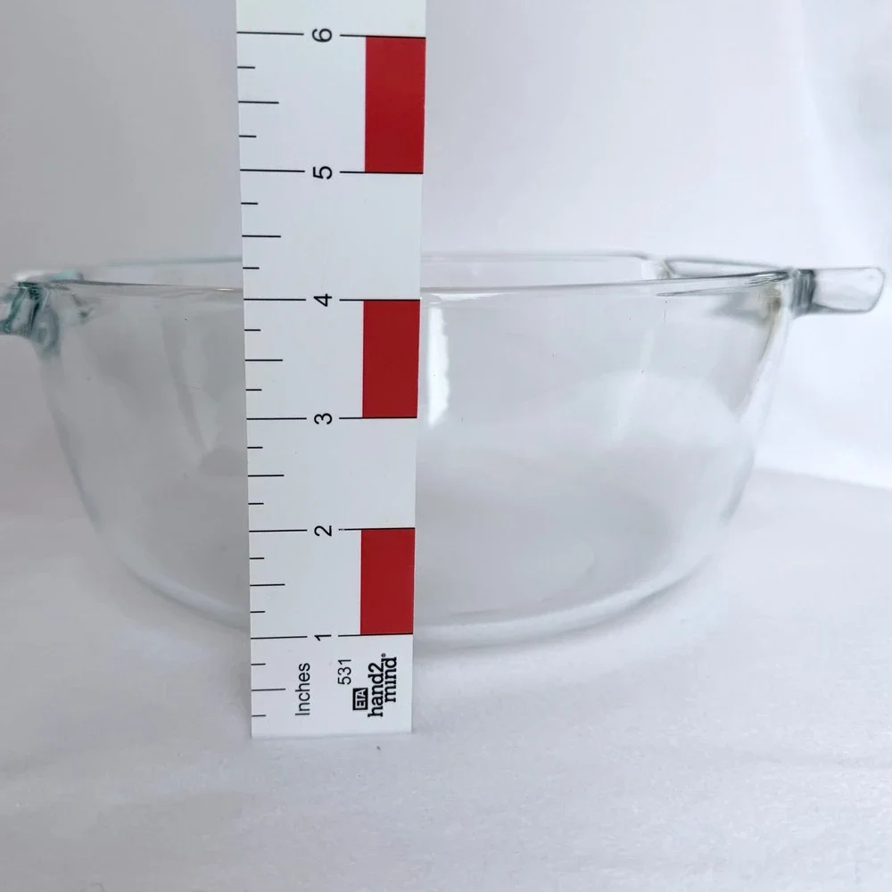 Vintage Pyrex Made in France Clear Glass Casserole Dish w/ Lid‎ Pyrex de Corning